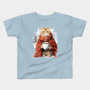 Coffee Cat Kids T-Shirt